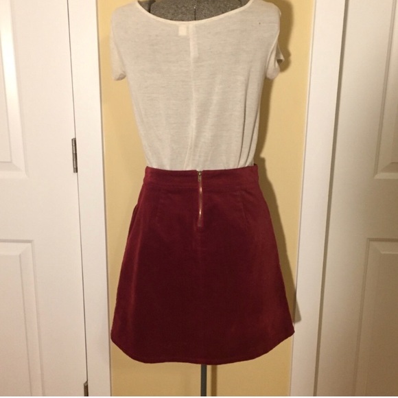 MAISON JULES SUEDE SKIRT - Picture 2 of 7